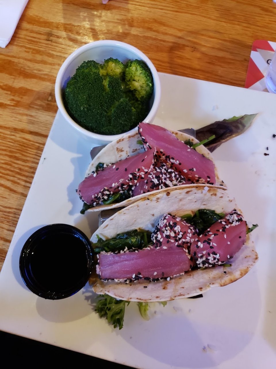 Steak and oyster bar menu with varied choices.